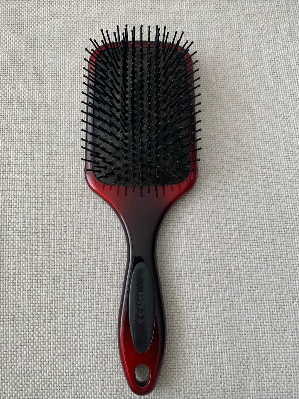 Red Paddle Hair Brush - Bass Wide Paddle Detangler